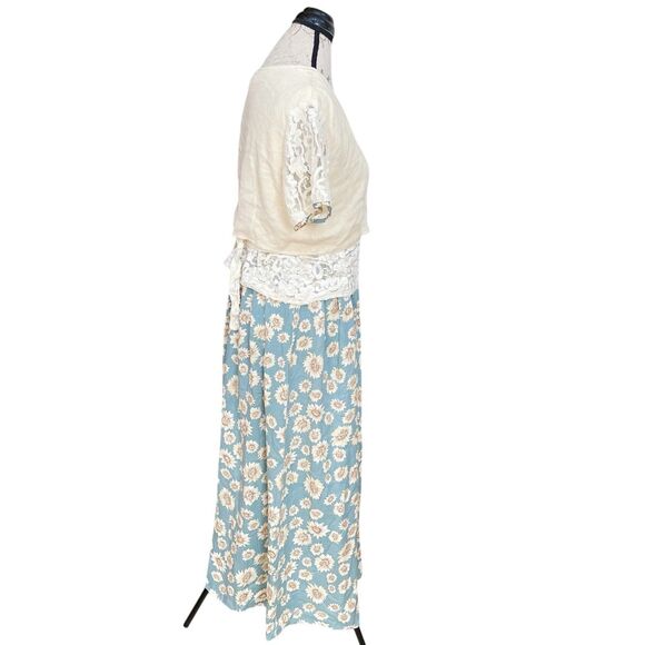 Y2k 80's Impressions Womens Dress Medium Button Floral Vintage Inspire Spring - Picture 3 of 9